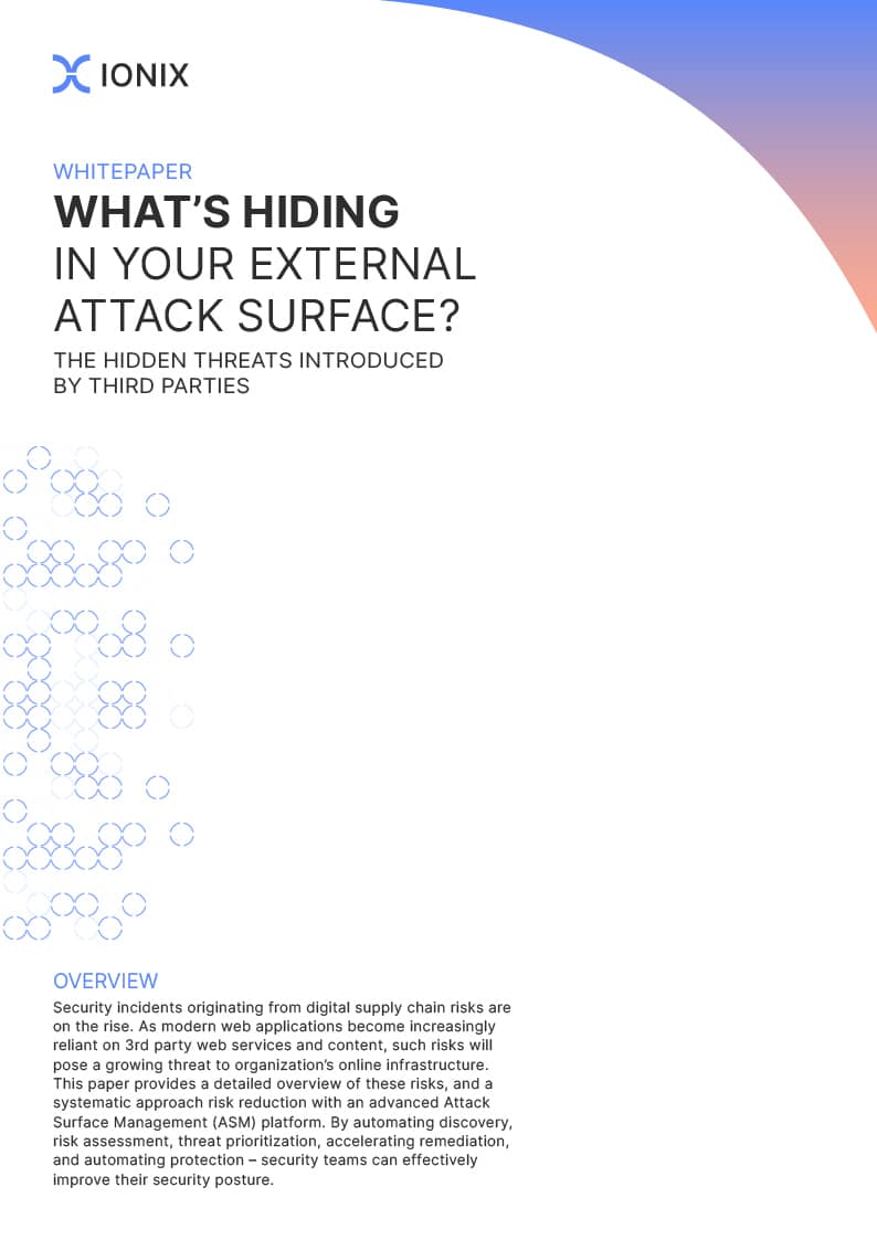 IONIX attack surface white paper