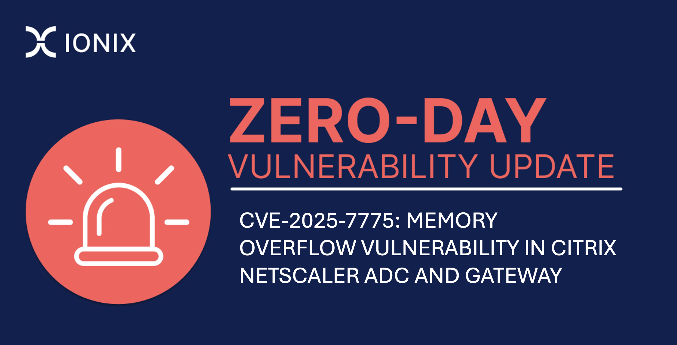 Netscaler Citrix CVE-2025-7775